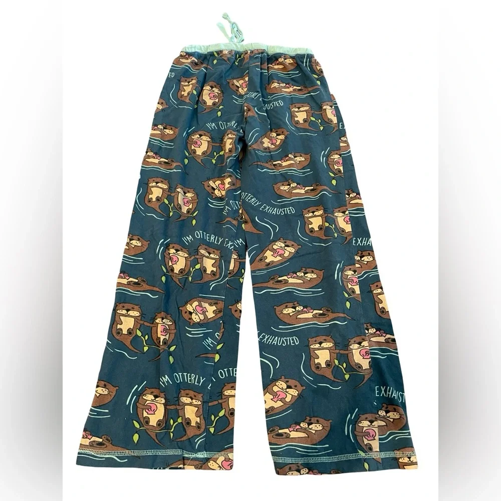 Lazy One Yoga PJ Pants - otterly exhausted